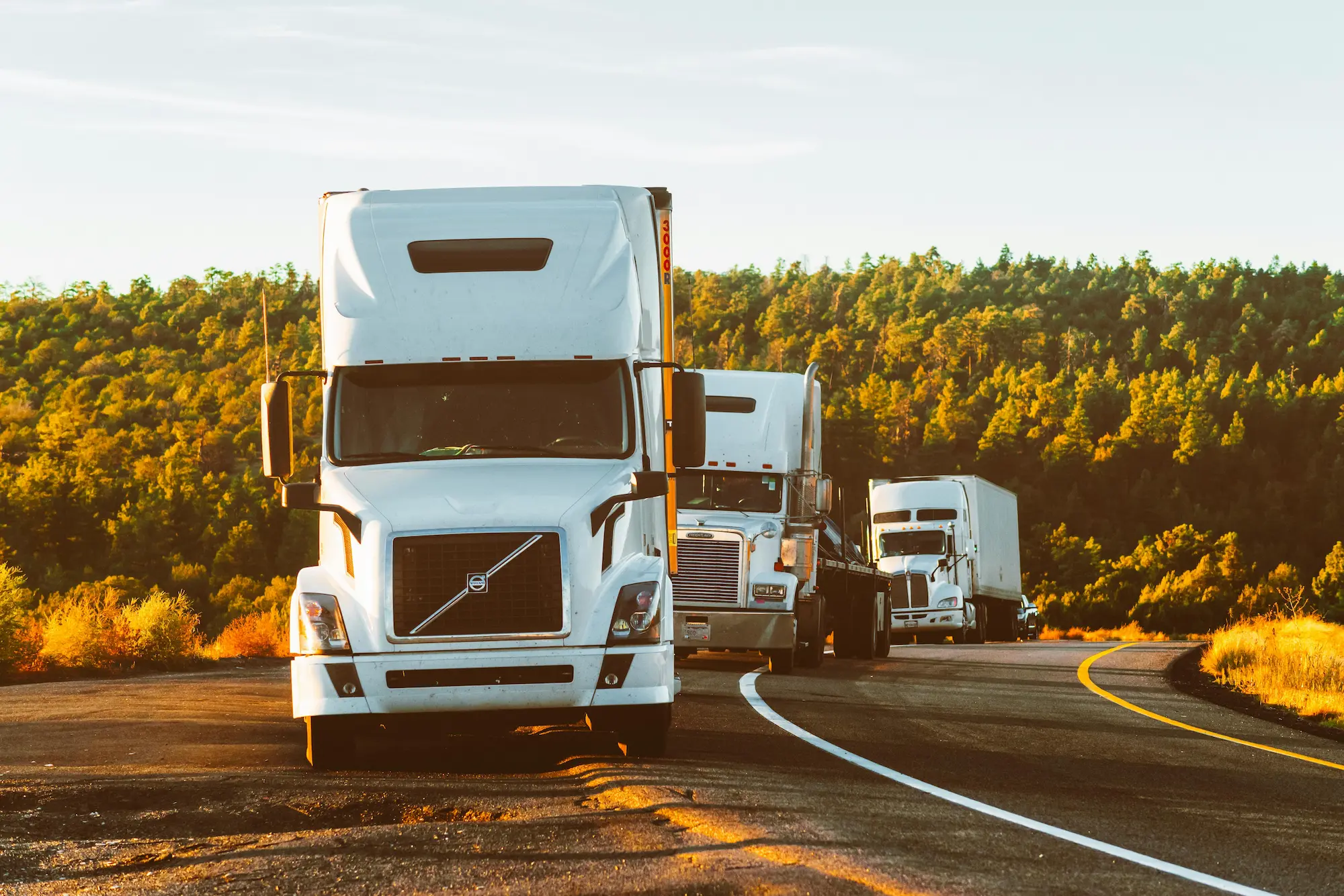 semi trucks on road semi trucks on road
